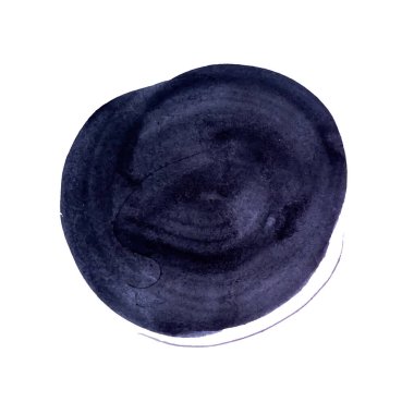 Çember şeklinde siyah fırça darbesi. Vektör illüstrasyonu E10.