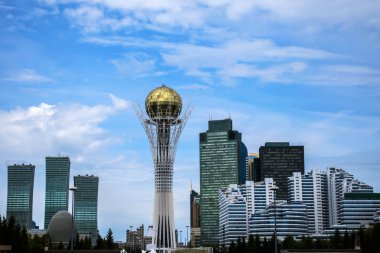 Görünümü, cadde ve mimari Astana Kazakistan