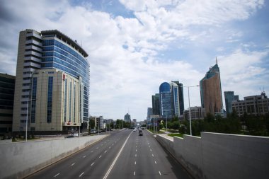 Görünümü, cadde ve mimari Astana Kazakistan