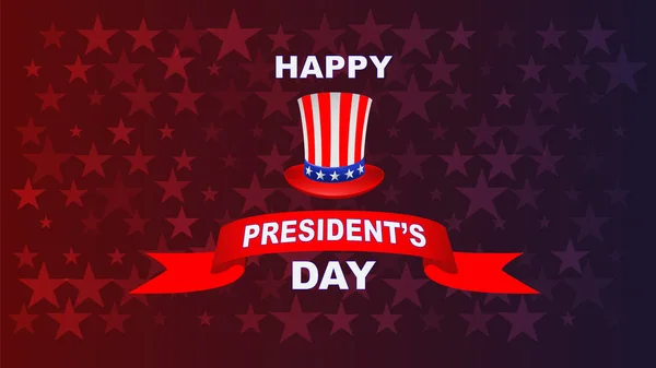 Ευχετήρια Κάρτα Για Την Ημέρα Του Προέδρου — Διανυσματικό Αρχείο