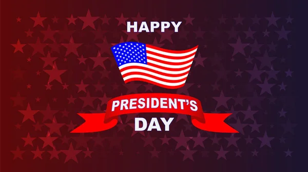 Carte Vœux Jour Président — Image vectorielle