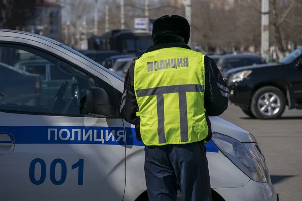 Bir devriye polis görevidir. Rus 