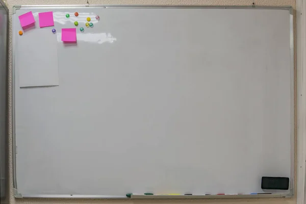 White Board Hanging Wall — Stock Photo, Image