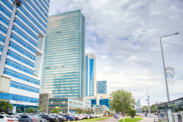 Astana/Kazakistan - 07.07.2017: Astana sokaklarıve mimarisi (Nur-Sultan).