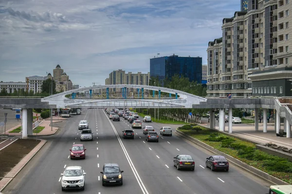 Astana/Kazakistan - 07.07.2017: Astana sokaklarıve mimarisi (Nur-Sultan).
