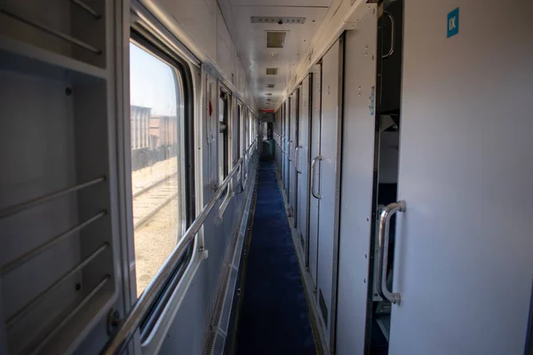 Corridor Railway Carriage — Stock Photo, Image