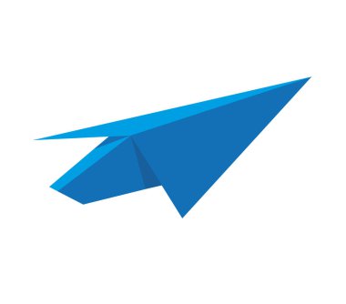 Kağıt uçak, oyuncak uçak. Mavinin tonları beyaza.