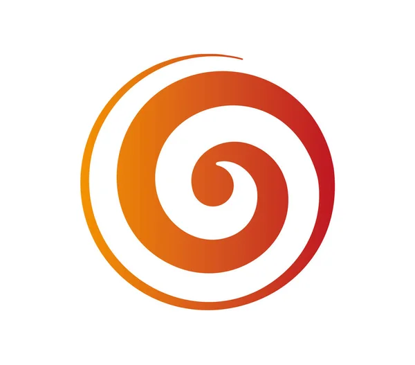 Turuncu kırmızı spiral daire şeklinde. Dönen sarmal.