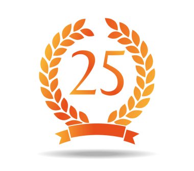 Defne çelengine kazınmış 25 numara.