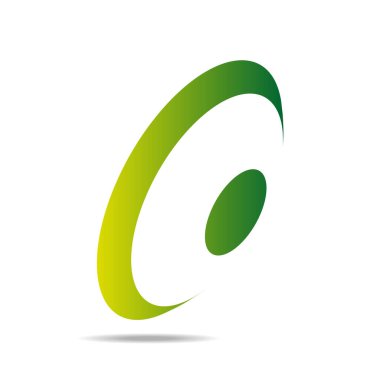 Yeşil ve beyaz halkalı yuvarlak kalkan.