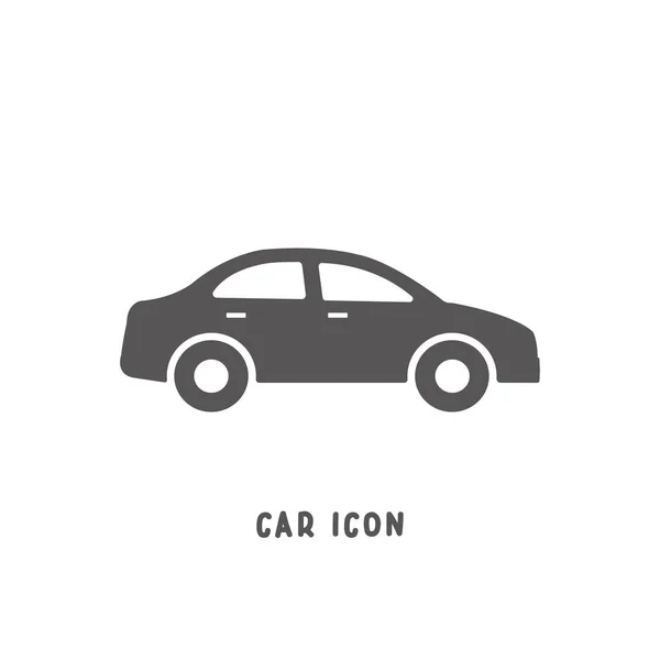 Ícone de carro simples ilustração vetorial de estilo plano . — Vetor de Stock