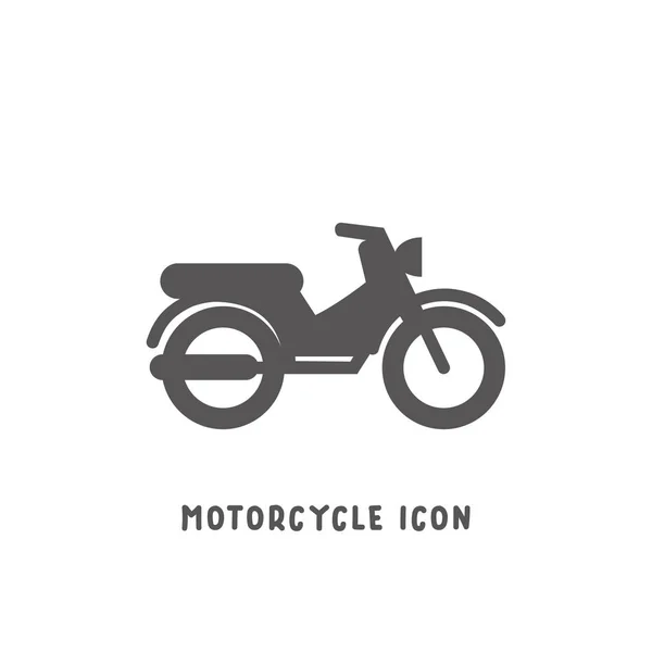 Motosiklet simgesi basit düz stil vektör illüstrasyon. — Stok Vektör