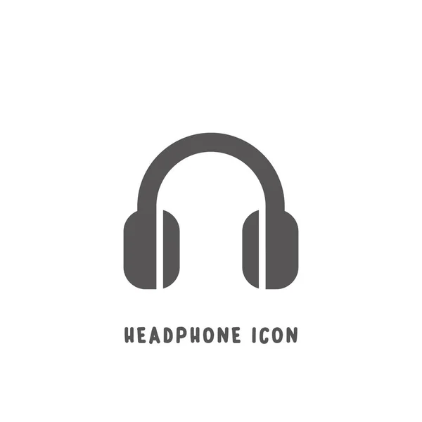 Headphone icon simple flat style vector illustration. — 스톡 벡터