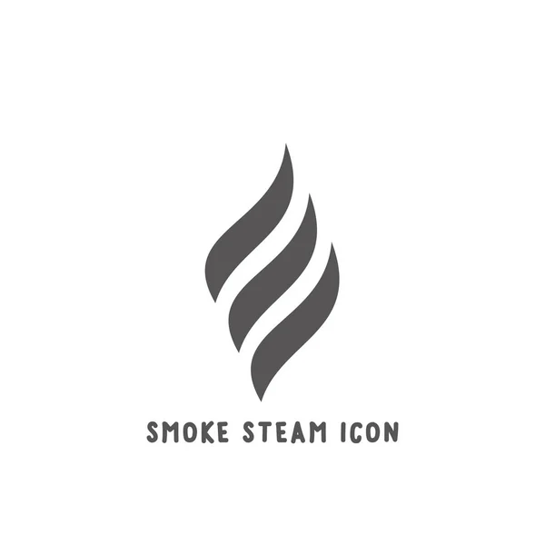 Icône de vapeur de fumée illustration vectorielle de style plat simple . — Image vectorielle