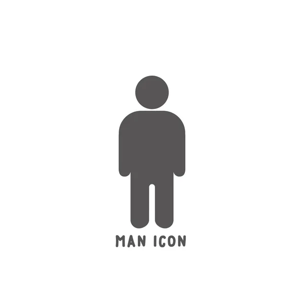 Uomo icona semplice stile piatto vettoriale illustrazione . — Vettoriale Stock