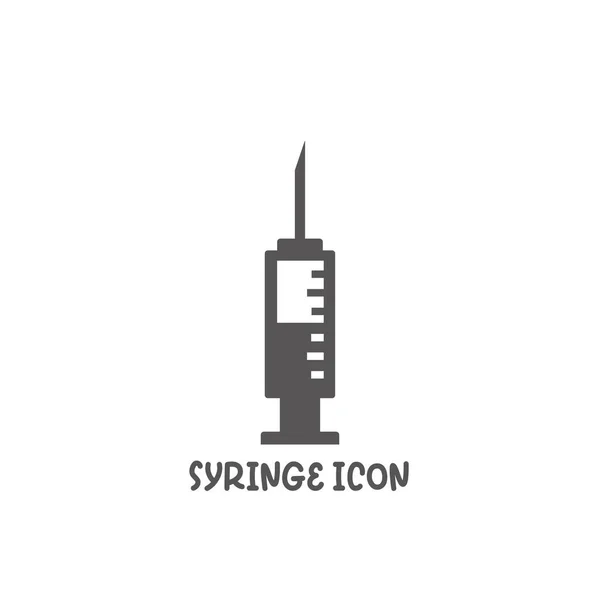 Syringe icon simple flat style vector illustration. — ストックベクタ