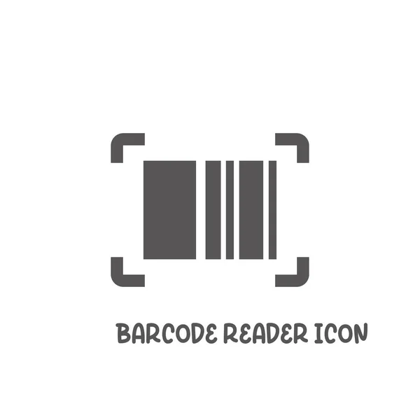 Barcode lezer pictogram eenvoudige platte stijl vector illustratie. — Stockvector