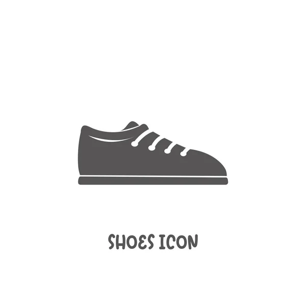 Zapatos icono simple estilo plano vector ilustración . — Archivo Imágenes Vectoriales