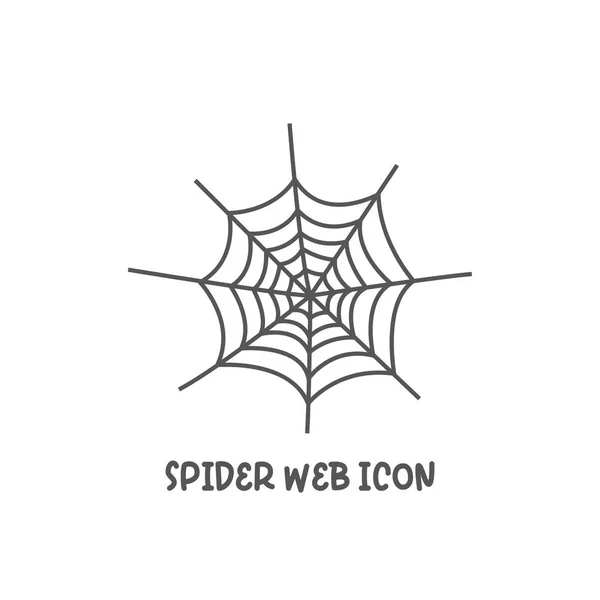 Spinnennetz-Symbol einfach flachen Stil Vektor Illustration. — Stockvektor
