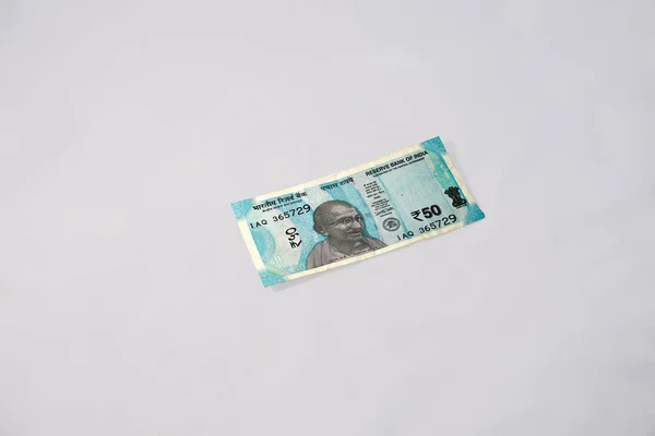 New Indian Fifty Rupee Currency Note — Stock Photo, Image
