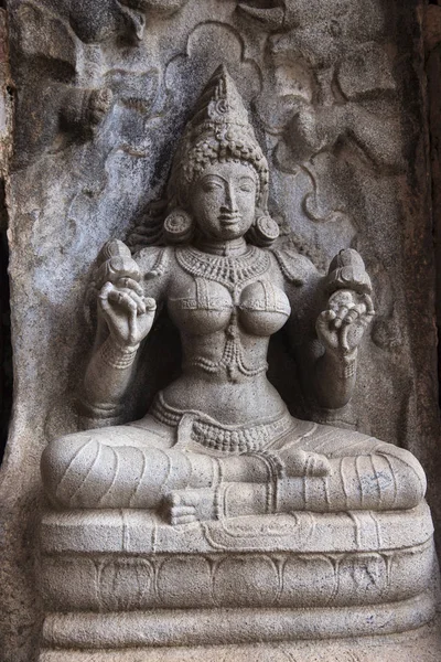 Gajalakshmi Nicho Sur Del Santuario Central Templo Brihadisvara Gangaikondacholapuram Tamil —  Fotos de Stock
