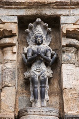 Agra mandappa, Airavatesvara Tapınağı, Darasuram, Tamil Nadu Güney tarafında Nagaraja