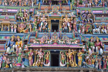Kapaleeshwarar Tapınağı, Mylapore, Chennai, Tamil Nadu heykel cephe