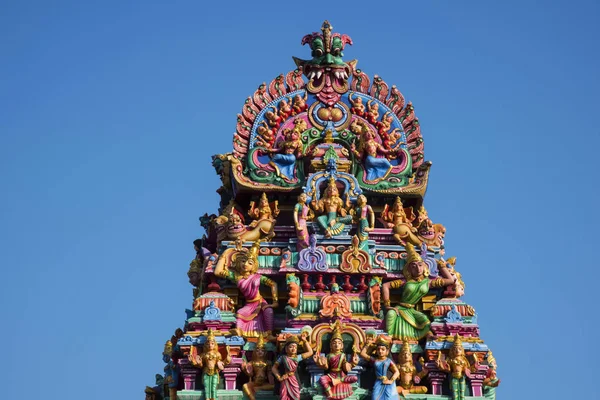 Kapaleeshwarar 사원, Mylapore, 첸나이, 타밀 나 두, 인도의 조각된 외관 — 스톡 사진