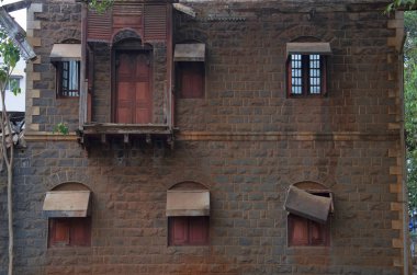 Eski bir bina, Tilakwadi, Belgavi, İstanbul Devlet Hindistan kalıntıları