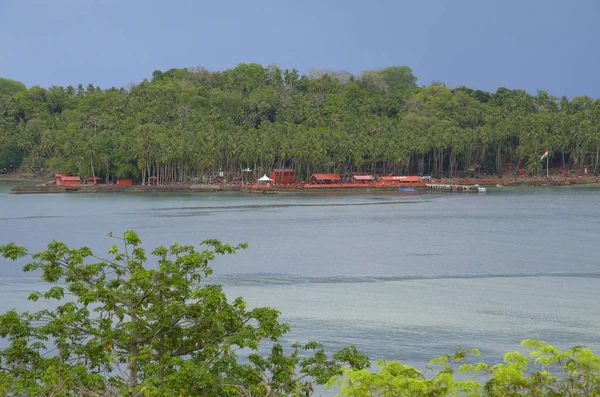 Ruínas Históricas Ilha Ross Ilha Está Situada Leste Centro Port — Fotografia de Stock