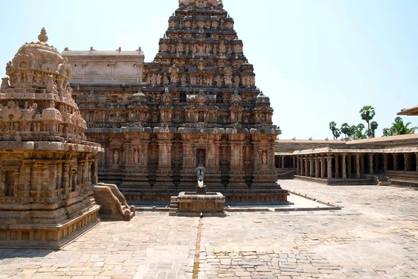 Airavatesvara 寺建筑群 Darasuram 泰米尔纳德邦 印度的看法从北部 — 图库照片