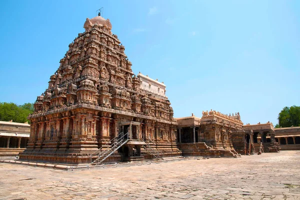 Airavatesvara Tapınağı Darasuram Tamil Nadu Hindistan Görünüm Güney Batıdan — Stok fotoğraf