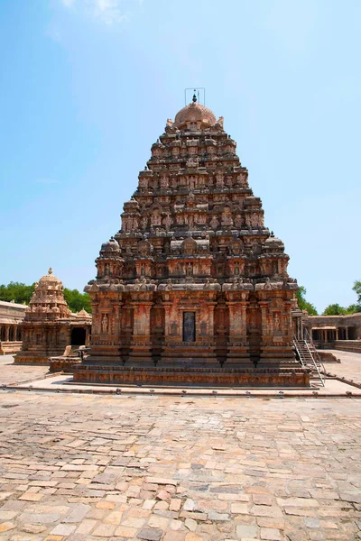 アイラーヴァテーシュヴァラ寺院 Darasuram 西からタミル ナードゥ州 インド ビュー — ストック写真