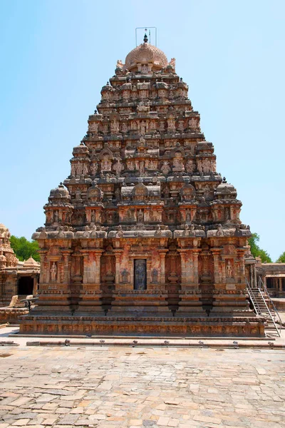Airavatesvara Tapınağı, Darasuram, Batı görünümünden Tamil Nadu, Hindistan