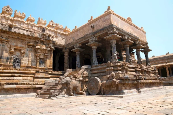 Nichos Decorados Degraus Que Levam Agra Mandapa Conhecido Como Raja — Fotografia de Stock