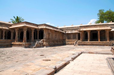 Mandapas Kuzey Batı köşesinde Airavatesvara Tapınağı, Darasuram, Tamil Nadu, Hindistan 