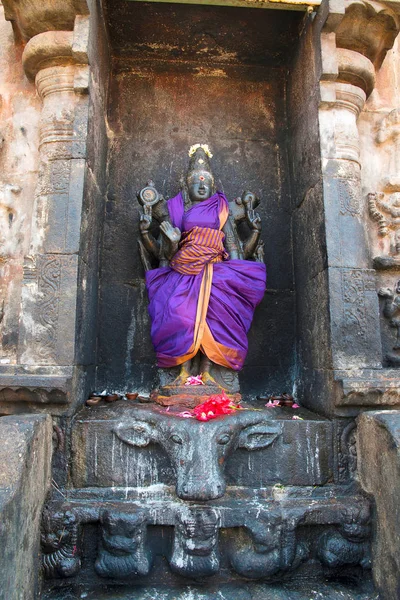 Santuario Mahishasuramardini Parete Nord Del Tempio Airavatesvara Darasuram Tamil Nadu — Foto Stock