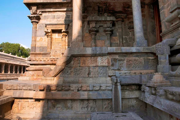 Mandapa アイラーヴァテーシュヴァラ寺院 Darasuram タミル ナードゥ州 インドの北玄関 — ストック写真