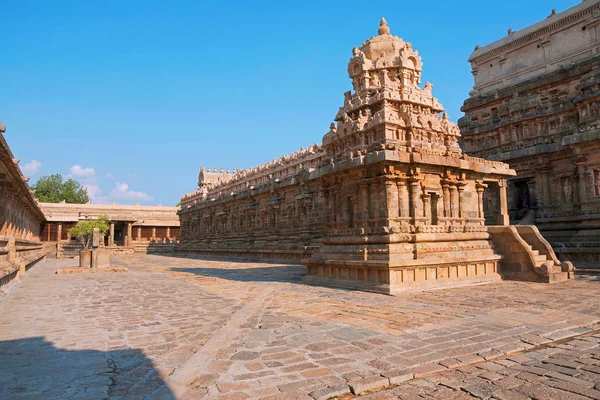 Pilar Claustro Templo Chandikesvara Lado Norte Complejo Airavatesvara Temple Darasuram — Foto de Stock