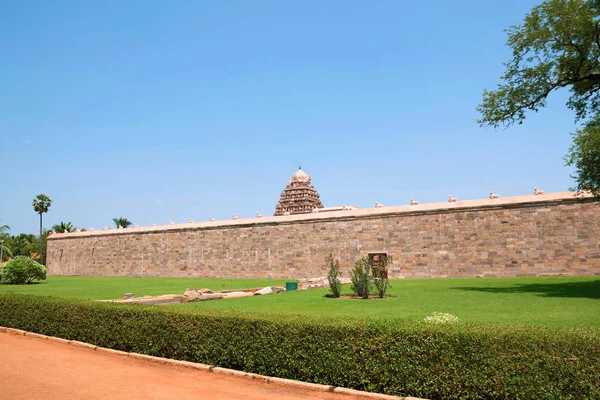 Prakara Vägg Airavatesvara Templet Darasuram Tamil Nadu Indien — Stockfoto