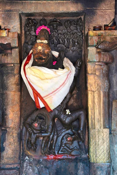 Siva Sarabha Murti Shrine Attached Southern Wall Mandapa Airavatesvara Temple — Stock Photo, Image