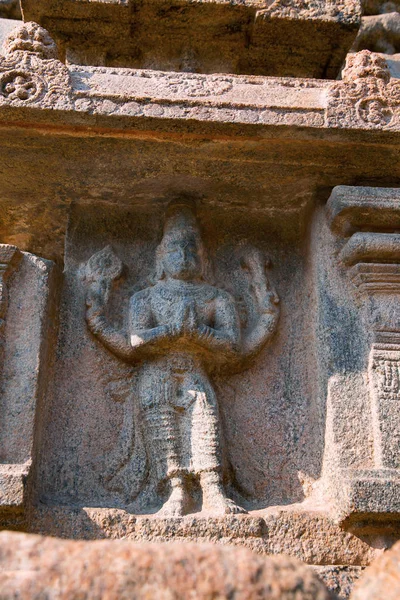 Vishnu Beskyddare Gud Fjärde Nisch Vid Basen Agra Mandapa Airavatesvara — Stockfoto