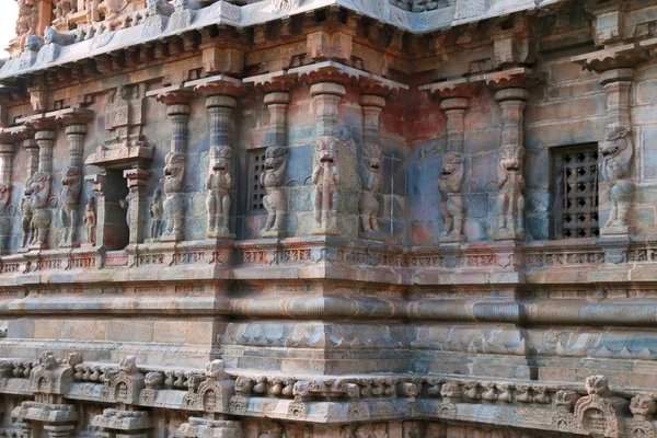 Paredes Con Pilares Yeli Santuario Deivanayaki Ammán Adyacente Templo Airavatesvara — Foto de Stock