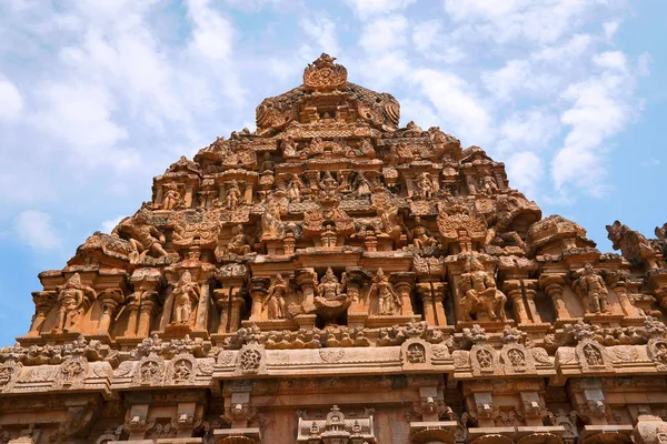 彫刻楼門 スピニー神社 ブリハディーシュバラ寺院の複合体 タンジョール タミル ナードゥ州インド — ストック写真