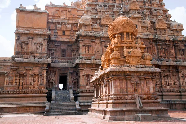 Chandikesvara ブリハディーシュバラ寺院 タンジョール タミル ナードゥ州 インドの北の入口 北からの眺め — ストック写真