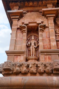 Chandrasekhara Siva, Batı niş, Brihadisvara Tapınağı, Tanjore Tamil Nadu Hindistan
