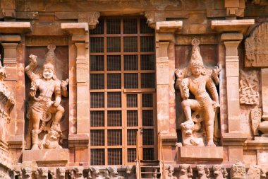 Dwarapalas, Güney duvarı, Brihadisvara Tapınağı, Tanjore Tamil Nadu Hindistan