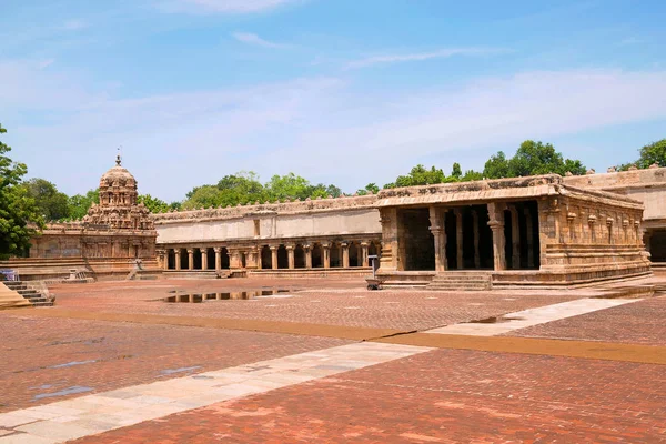 Santuario Ganesha Izquierda Santuario Karuvur Devar Derecha Complejo Del Templo — Foto de Stock