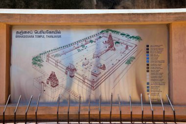 Brihadisvara tapınak kompleksi, Tanjore, Tamil Nadu, Hindistan Haritası