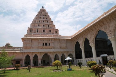 Thanjavur Maratha Palace yerel olarak bilinen Aranmanai, Tanjore, Tamil Nadu, Hindistan gibi karmaşık,